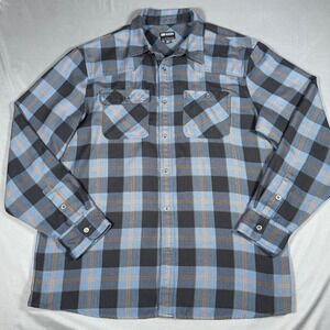 Outdoor Research Feedback Flannel Shirt Mens XL Blue Plaid Performance OR